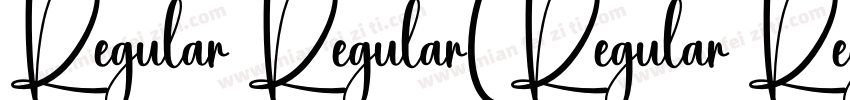 Regular Regular(Regular Regular)字体转换